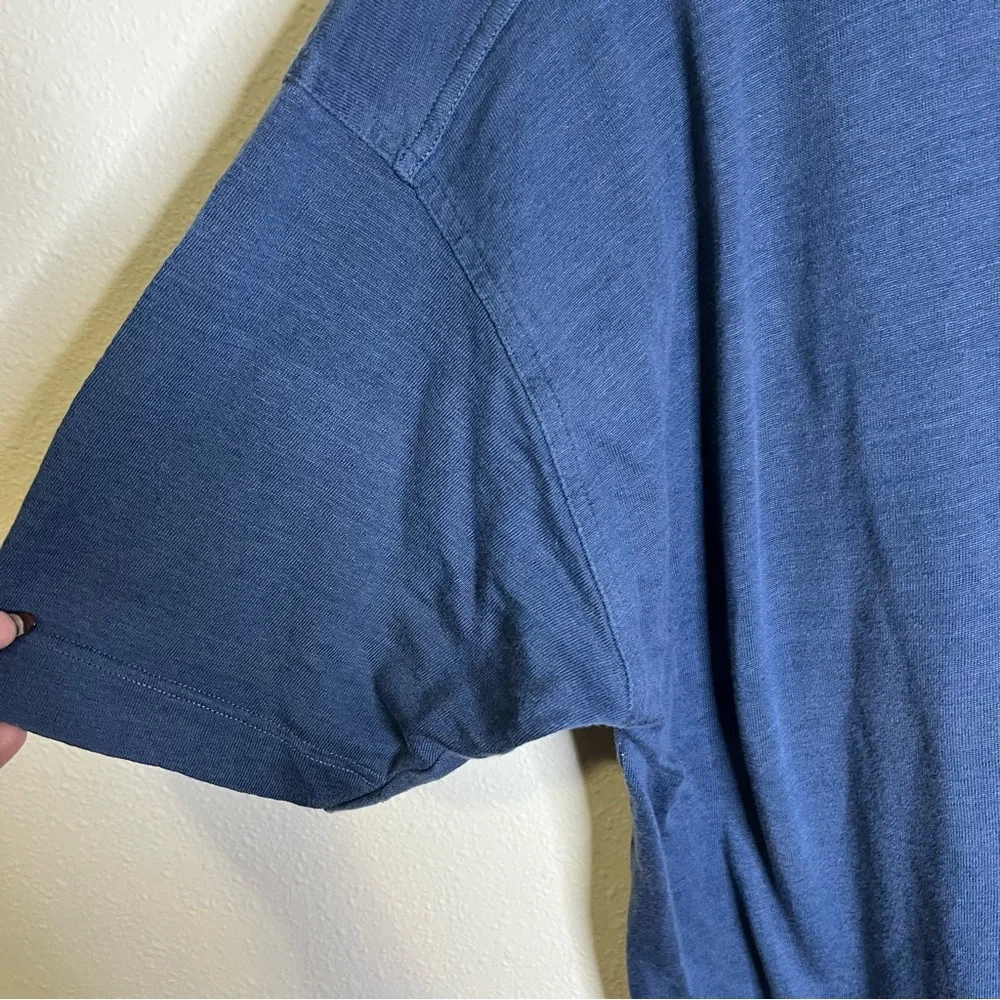 Paul & Shark Yachting linen men’s Blue Polo Shirt sz M short sleeve casual